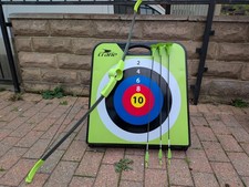 Crane Soft Archery Set Kids / Adults Bow Target  3 x Arrow storage box in target