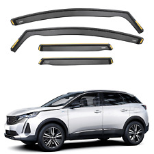 ISPEED Wind Deflectors for Peugeot 3008 MK2 2016-2023 4pc Set Accessories Visors