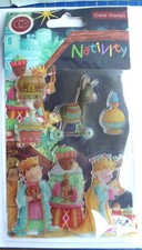 Craft Stamps. NATIVITY Cutie Style.  3 Kings Donkey .Gifts.. BNIP