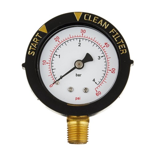 Pool pressure gauge - gauge, dual