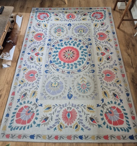 Dunelm floral washable - dunelm, rug