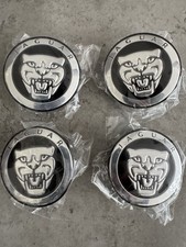 4x Wheel Center Cap 58mm Hub Caps XJ XJR XK XF X S Type Growler Black Fit Jaguar