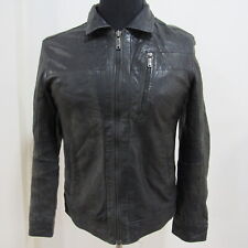 CHEVIGNON VTG Mens Leather Jacket Black Chest 40/42 UK L REF (Y01022)