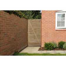 Forest Garden Double Slatted Timber Gate 1800 x 900mm Wooden Garden Gate