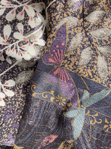 Vintage japanese kimono silk - kimono,