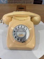 GPO 8746 DFM Cream Desk Telephone ~ Untested ~ For parts or repair