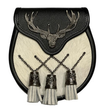 Men's Stag Head Design White