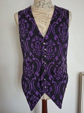 Gents goth brocade purple - gents,
