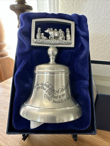 Crown rose pewter bell 12 - pewter,