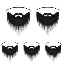 Halloween Realistic Fake Beard Fake Moustache Christmas Party Halloween beard