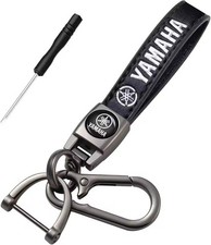 Yamaha motorcycle key keychain chain keyring logo motorcycles leather vintage ke