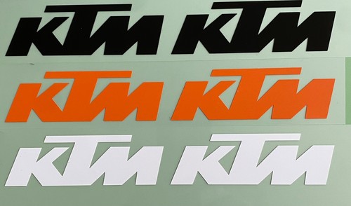 Two ktm motorbike stickers - two,