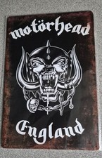 MOTORHEAD ENGLAND TIN SIGN *