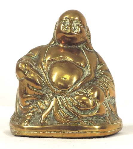 Solid brass seated laughing - solid,