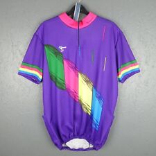 Vintage Campagnolo Cycling Jersey 1/4 Zip Size 6 23" Pit 2 Pit (A0240)