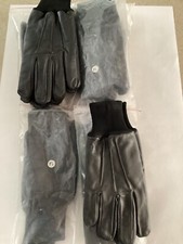 Black Leather Police Gloves, Butts of England, X6 Pairs