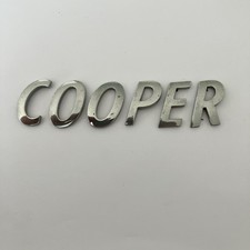 MINI Cooper Rear Badge Emblem Letters Nameplate