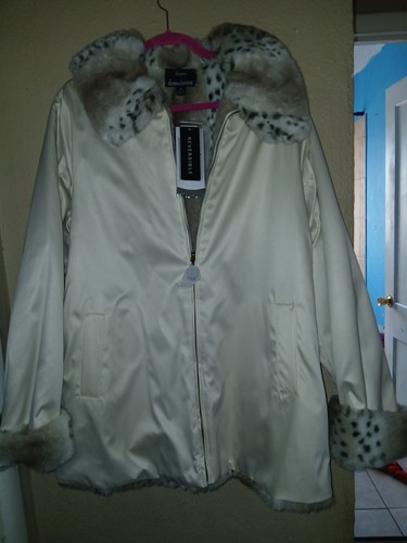 New dennis basso faux - fur, coat