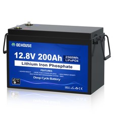 12V 200Ah Lifepo4 Battery Lithium Leisure Battery, Low Temp, Rechargeable for RV