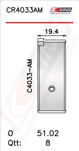 King cr4033am1 connecting - king, cr4033am1.0