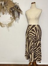 Sass and Bide Midi Skirt Zebra