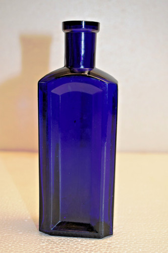 Vintage cobalt blue glass - cobalt,
