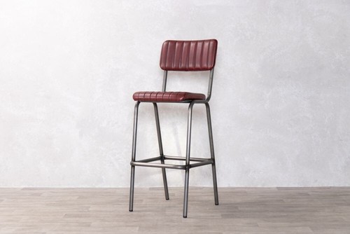 Faux leather bar stools - leather,