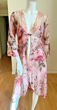 CLAIRE PETTIBONE VINTAGE ROSE ROBE SIZE S SMALL