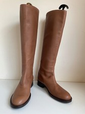 HOBBS TAN LEATHER REAR ZIP