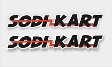 2x 30cm Sodi Kart decals, stickers, Karting, F100.  Laminated