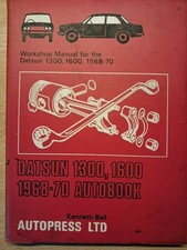 DATSUN 1300, 1600, 1968-70, AUTOBOOKS WORKSHOP MANUAL