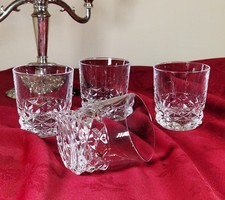 Vintage Crystal D'Arques Lead Crystal whiskey glasses.Set Of 4