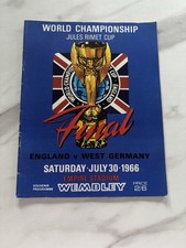 1966 World Cup Final England V West Germany Programme Reprint (not original)