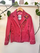 Oilily pink cord jacket size