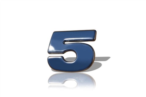 Scania number badge to fit - number, 5