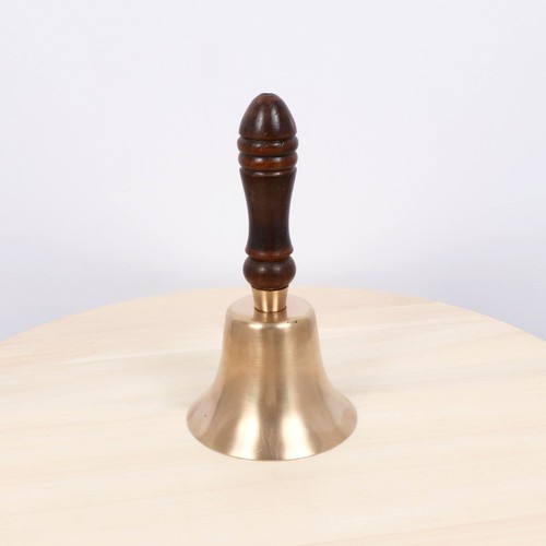 Vintage solid brass hand bell - solid,