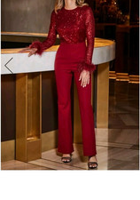 SOSANDAR FEATHER TRIM