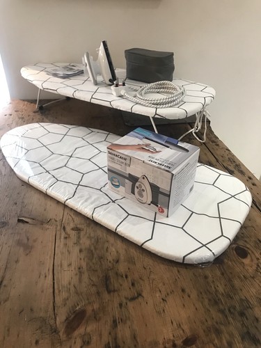 Folding ironing board - , steam