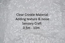 Crinkle Material - Plastic Film - Adds Texture & Noise to Crafts & Sensory Aids 