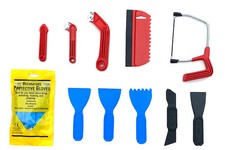 Tiling Preparation KIT, Tiling Grout Rakes,Tiling Saw, Spreader, Scrapers,Gloves
