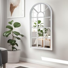 WHITE WINDOW STYLE MIRROR