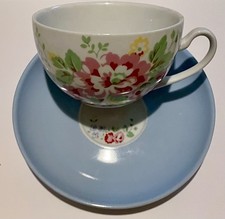 Beautiful Cath Kidston Provence Rose Large Breakfast Cup & Saucer 