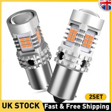 4X BAU15S Yellow Amber SMD LED