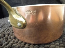 Vintage copper saucepan