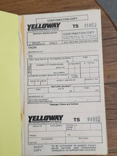 Yelloway Coach Company Ticket