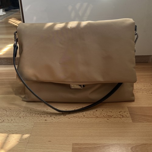 Zara puffy brown tan - puffy, camel