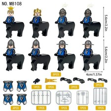 Castle Knights Army Custom Lego Mini Figure 8 Soldiers Hero Toy Centaur King