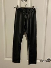 Zara Girls Black Faux Leather