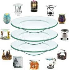 4 Replacement Glass Oil Burner Wax Melt Dish Spare Bowl Home Fragrance