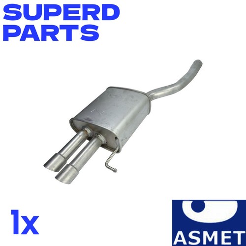 Exhaust system rear silencer - system,